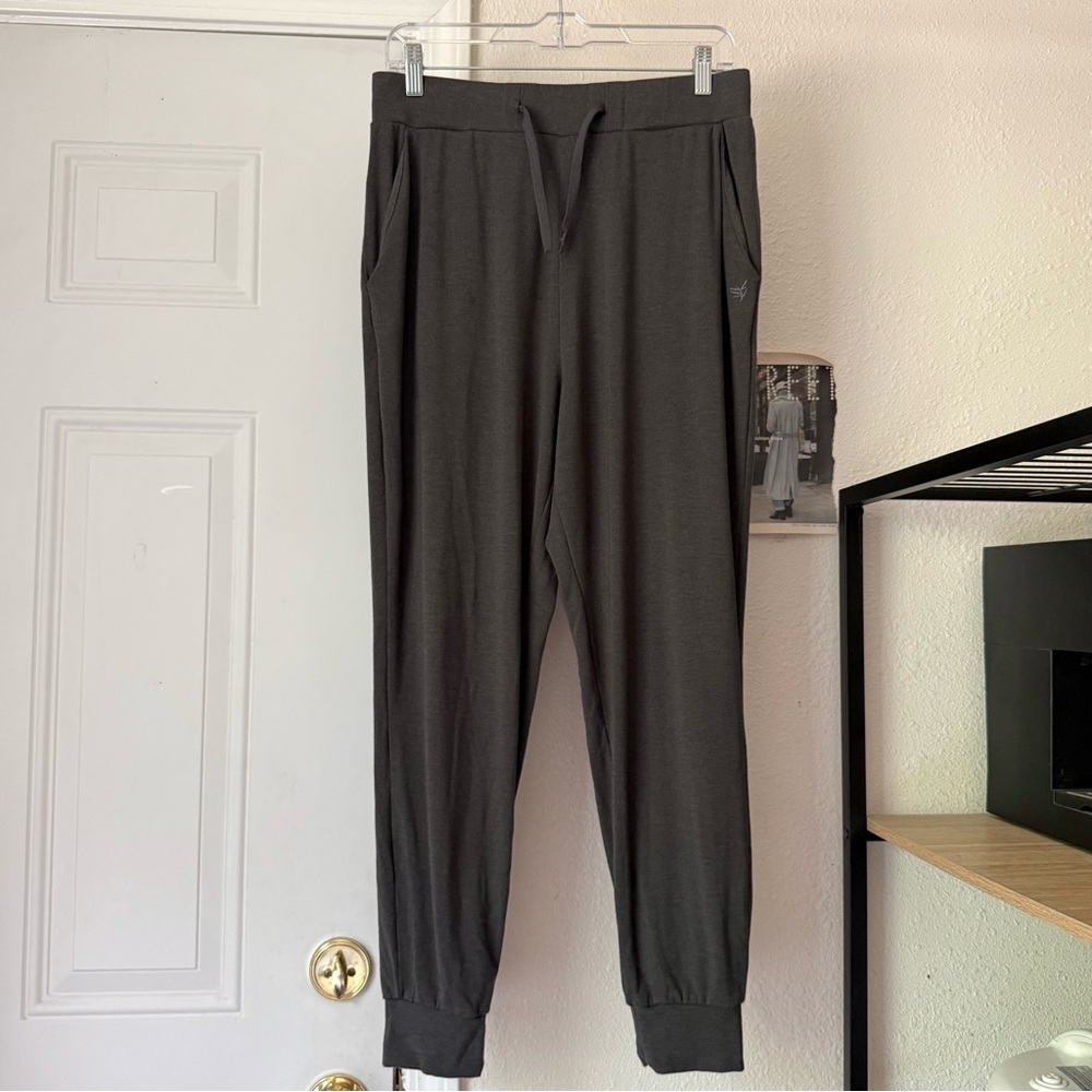 COZY EARTH dark grey‎ bamboo soft stretchy lounge pull on pj jogger sweat pants